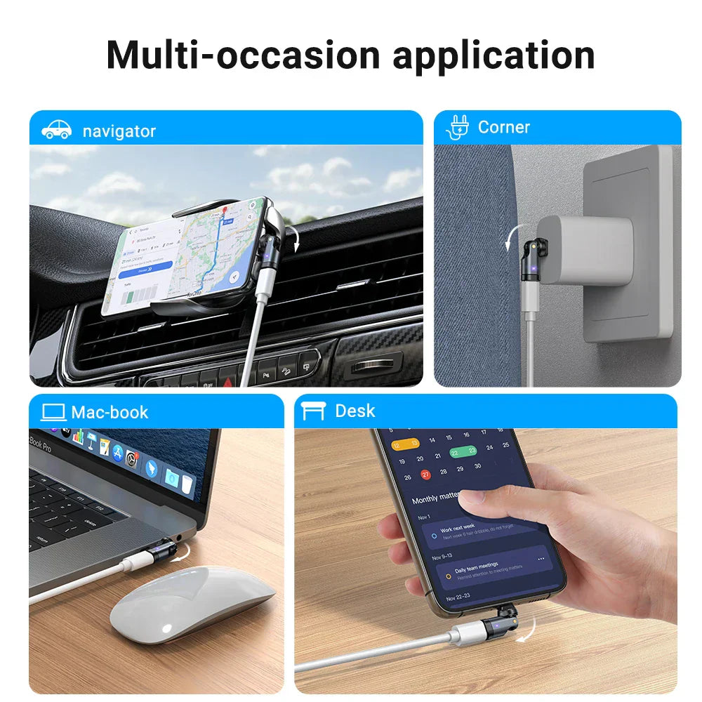 Close-up of Orion 240W USB-C adapter showing durable design and rotating connector