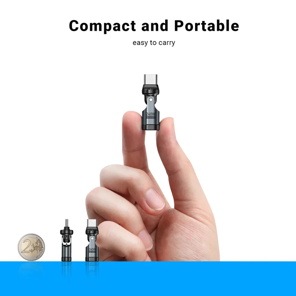 High-performance Type-C adapter, 240W fast charging & data sync, part of a 1+1 free deal