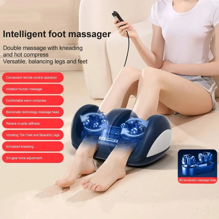 Premium Orion foot & calf massager, extra large for full coverage, with heat and shiatsu