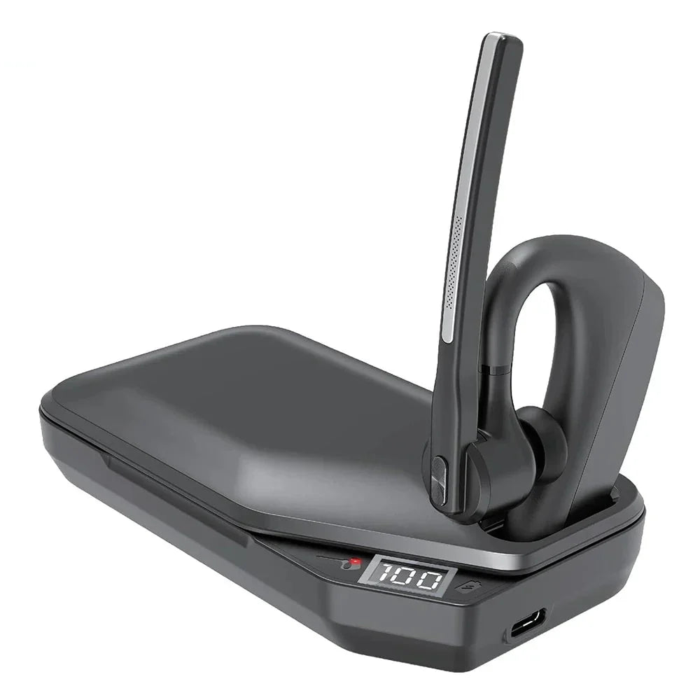 Wireless Orivo headset, noise-cancelling with dual microphones, ideal for office and hands-free communication