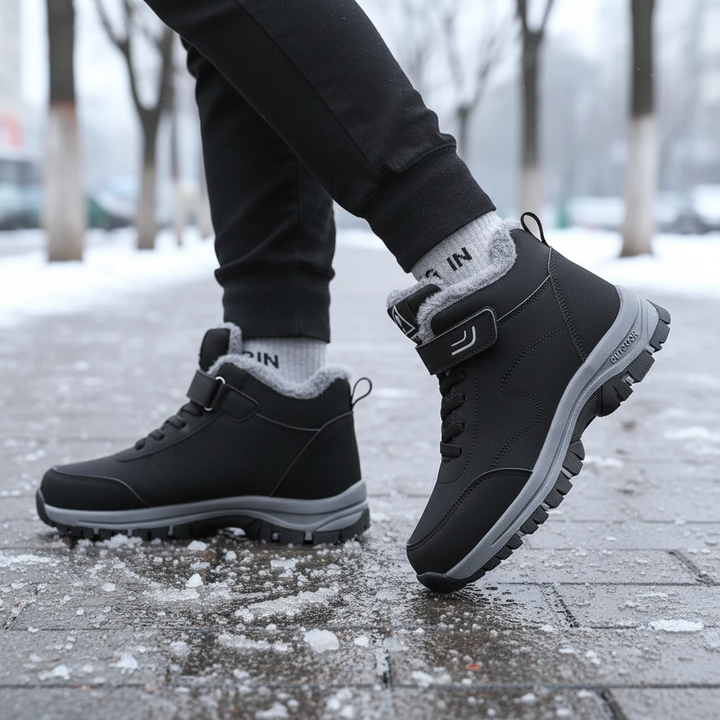 Orthopedic women's winter boots with warm lining and non-slip sole for cold weather