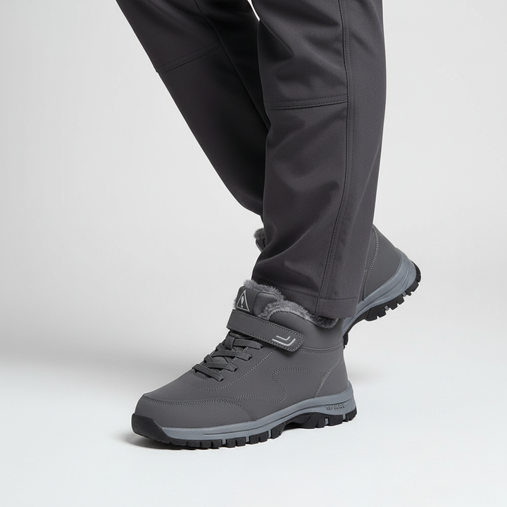 Weatherproof women's winter boots, orthopedic design with warm lining and non-slip grip