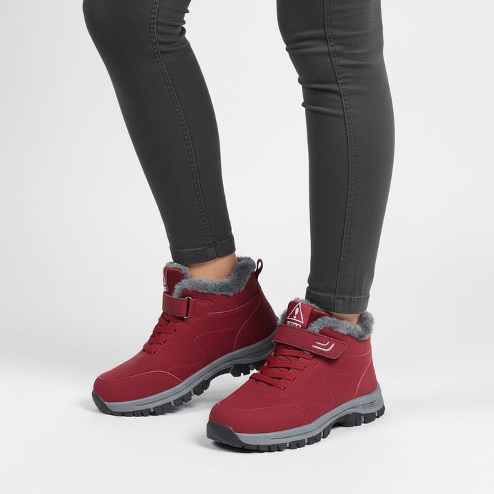 Orthopedic winter boots for women, featuring warm lining and robust design for cold conditions