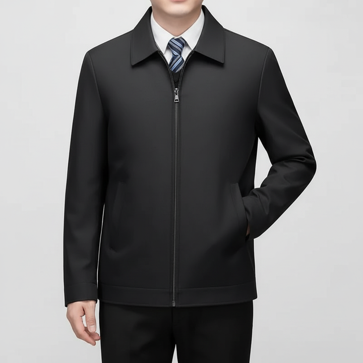 Warm Otto men's polyester jacket, side angle, durable outerwear for winter fashion.