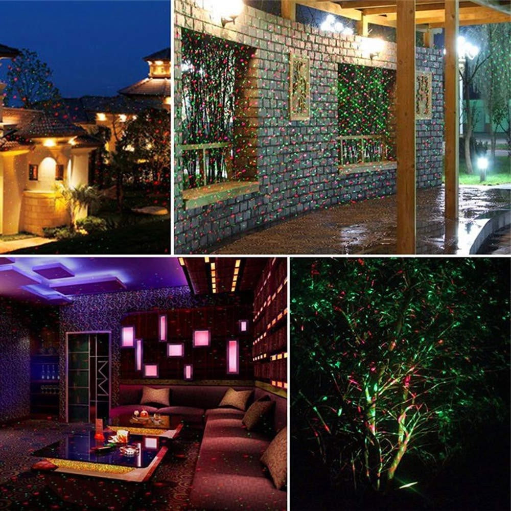 Versatile outdoor laser projector for party lights, landscape illumination & festive garden decor.
