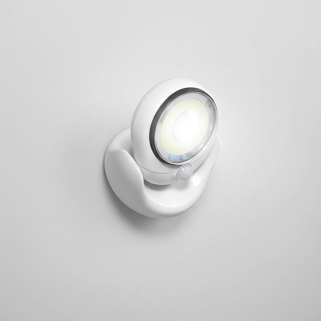 Weatherproof NightBeam LED security light with motion sensor, ideal for illuminating dark outdoor areas and home safety.