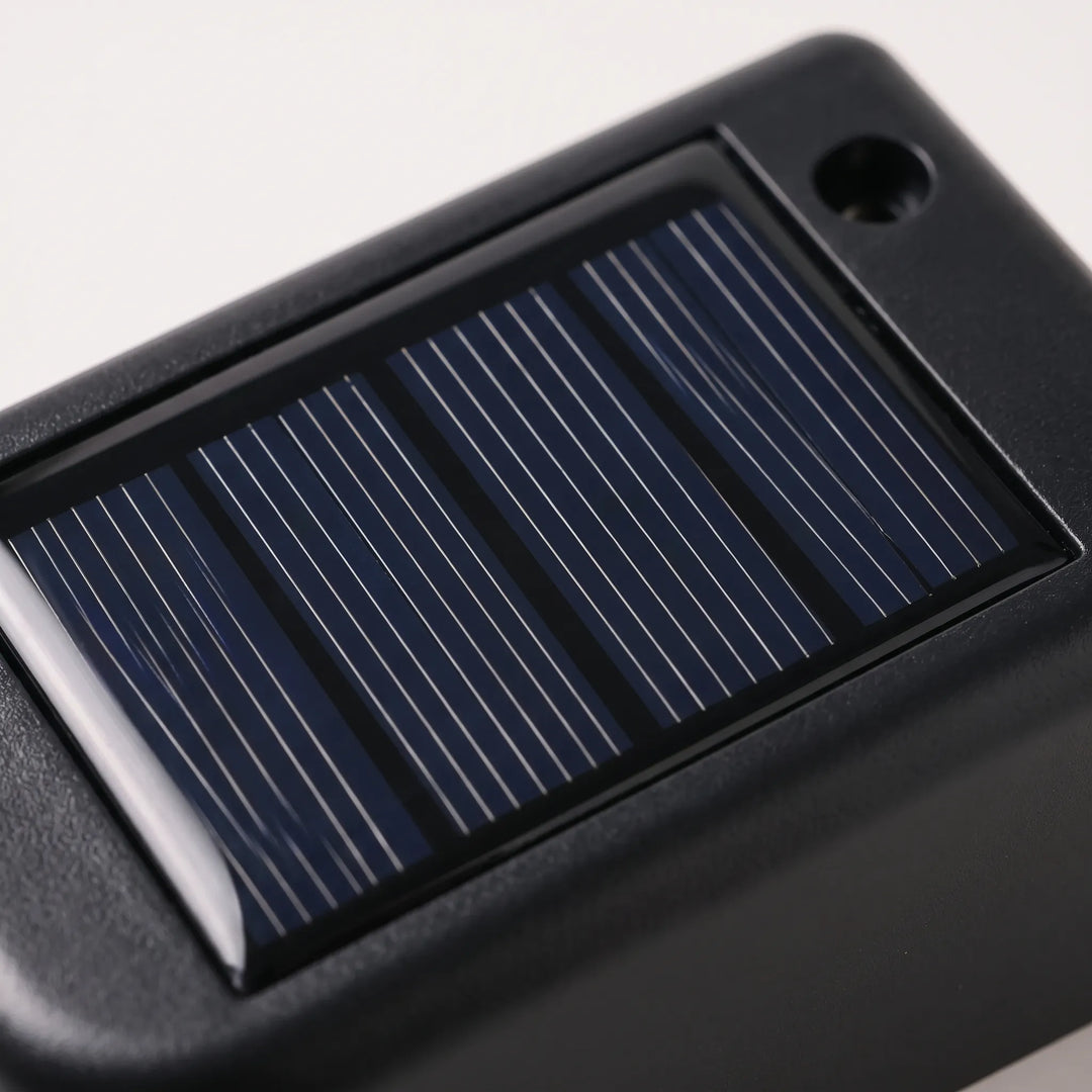 Easy-install solar step lights illuminate garden paths, decks, and fences, enhancing exterior safety & decor.