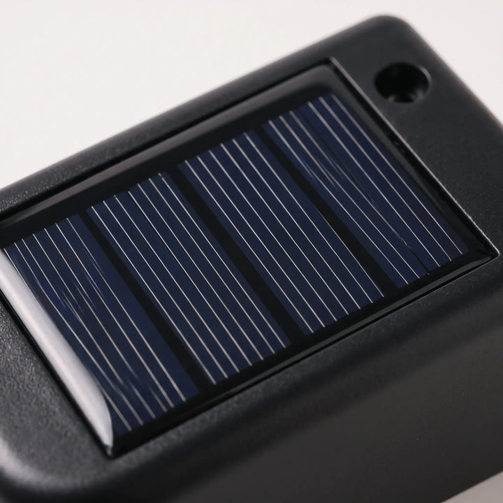 Easy-install solar step lights illuminate garden paths, decks, and fences, enhancing exterior safety & decor.
