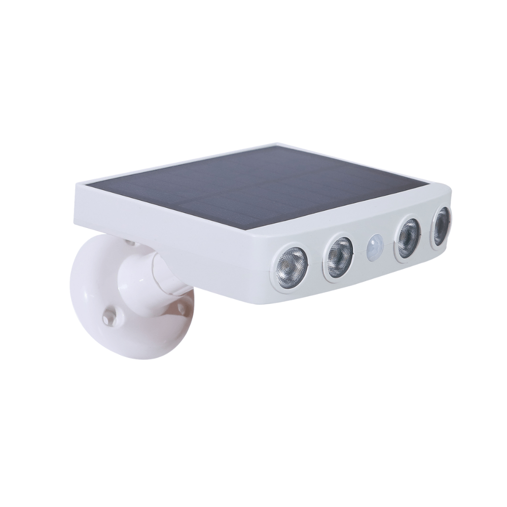 Home security solar wall light, automatically brightens with motion, ideal for dark areas