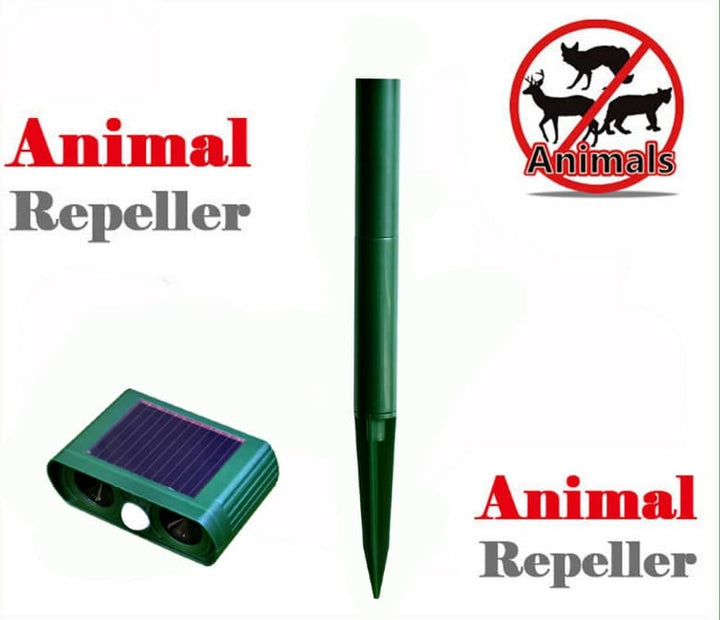 Effective Cat & Dog Repellent; Ultrasonic, Motion Sensor Yard Defender for Garden Protection.