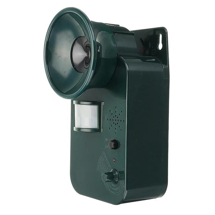 Humane ultrasonic outdoor animal repeller for rodents, birds, and other wildlife in your yard.