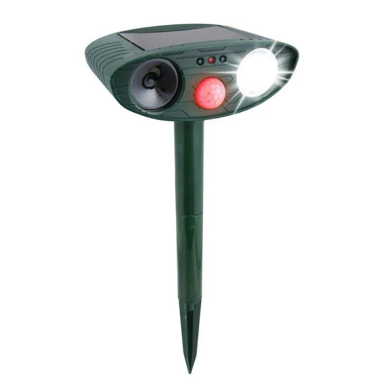 Ultrasonic pest control device, solar-powered deer repeller for protecting your outdoor spaces.