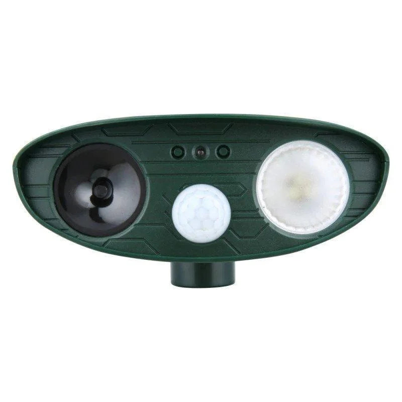 Protect your garden with this solar ultrasonic deer repeller, a reliable outdoor animal deterrent.