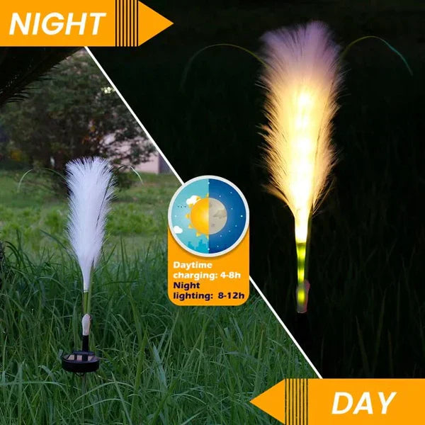 Stylish solar garden accessory: a wicker pathway light, perfect for sustainable outdoor lighting.