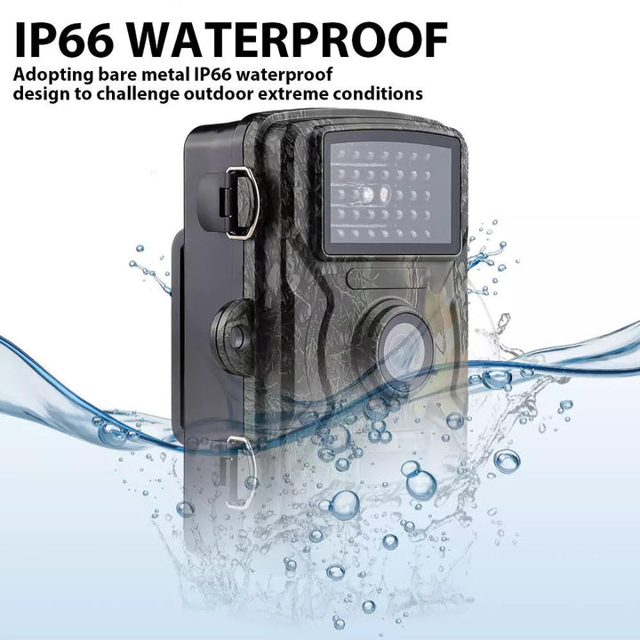 Motion-activated wildlife camera, weatherproof & offers clear night vision footage.