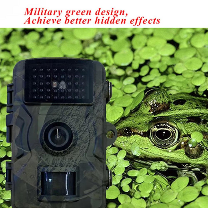Professional trail camera with night vision, motion detection, weatherproof design.