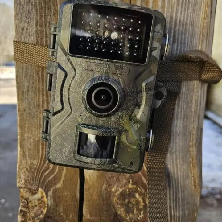 Rugged wildlife camera for security & nature monitoring; motion-activated.