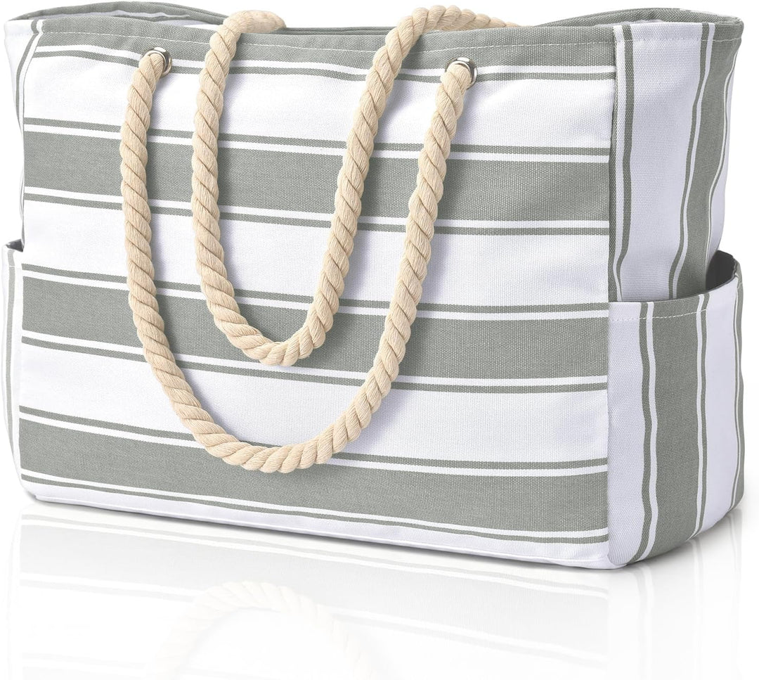 Large waterproof sandproof tote, perfect for beach towels & picnic items.