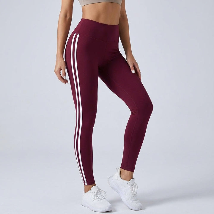 Sporty women's high-waisted Paige leggings in black, ideal for activewear & comfort