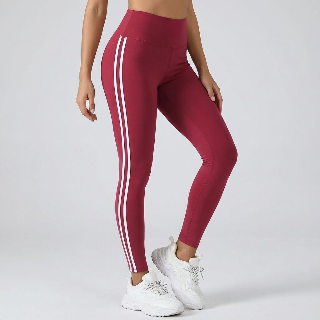 Women's black high-waisted Paige gym leggings, engineered for athletic activities