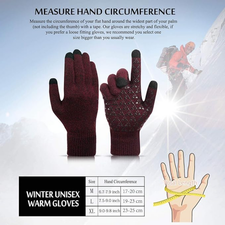 Pair of WarmFlex thermal gloves with a soft inner lining visible, for ultimate warmth