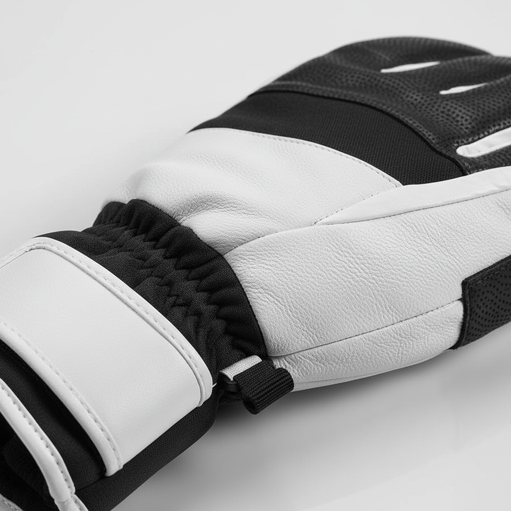 Unisex black FrostGrip insulated winter sports mittens with adjustable wrist strap, ideal for snow gear