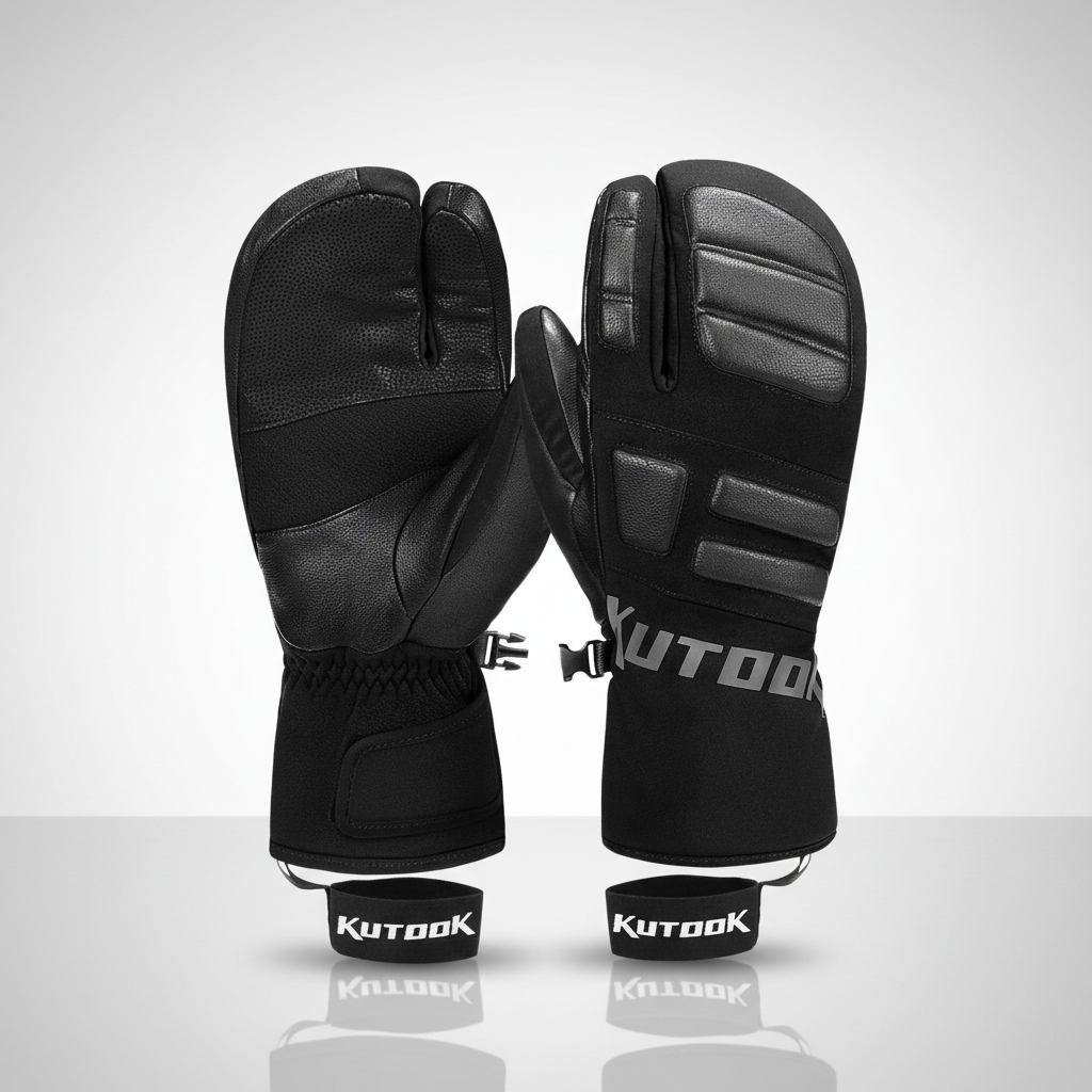 Ergonomic FrostGrip winter sports mittens, unisex and warm, designed for maximum grip and comfort