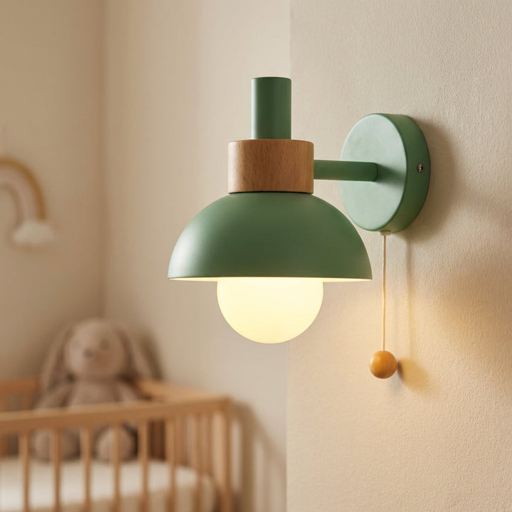 Pastelume kids' pastel wall sconce with gentle illumination, ideal for nursery or bedroom ambient lighting.