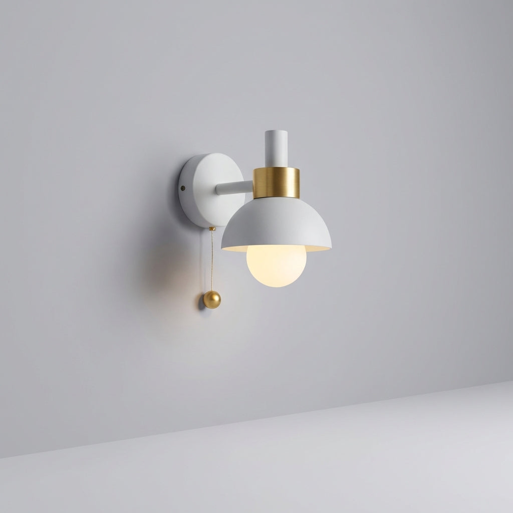 Pastelume wall sconce mounted in a child's room, casting a soft, ambient glow, great for home decor.