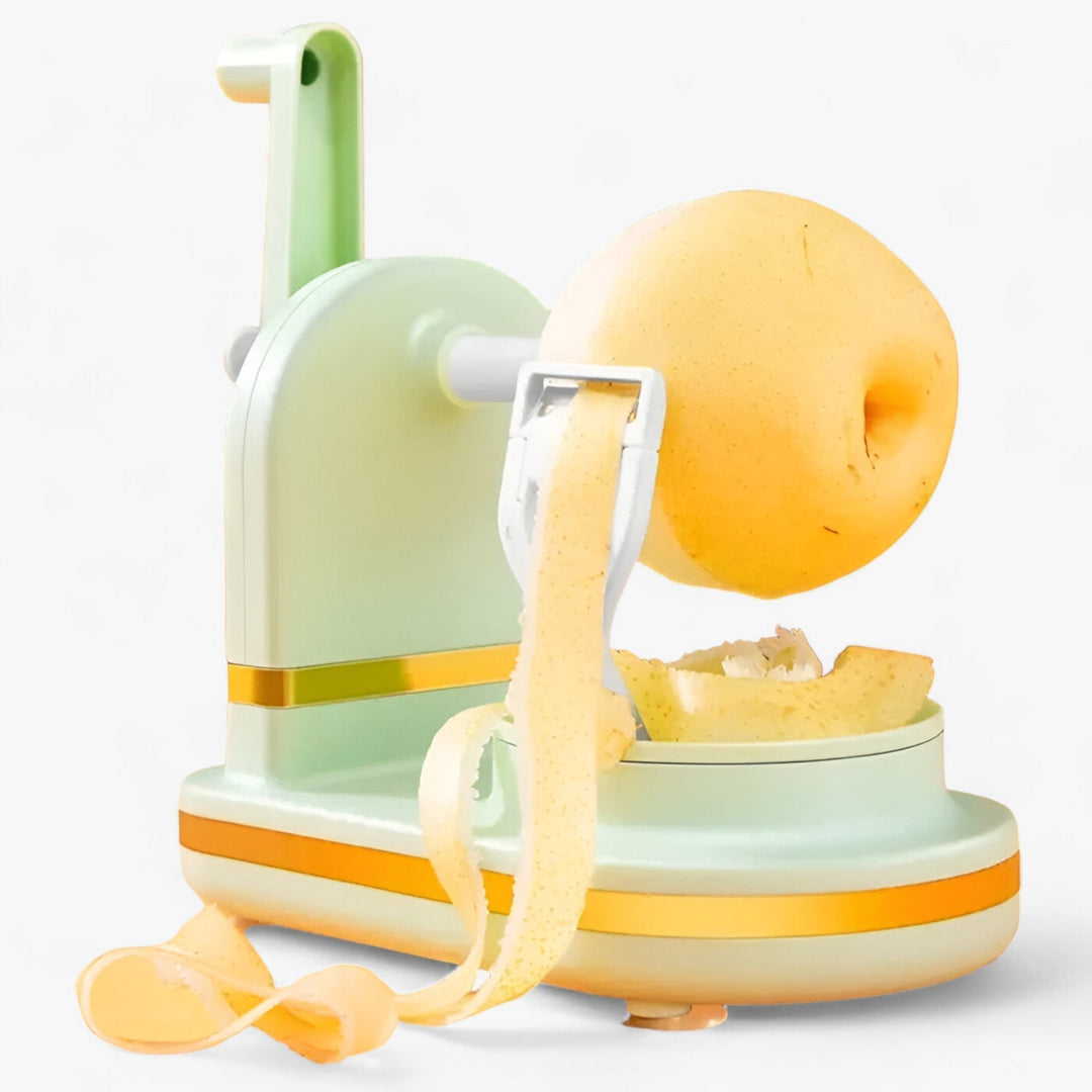 Multifunctional fruit peeler and kitchen tool, PeelEase simplifies food preparation tasks.