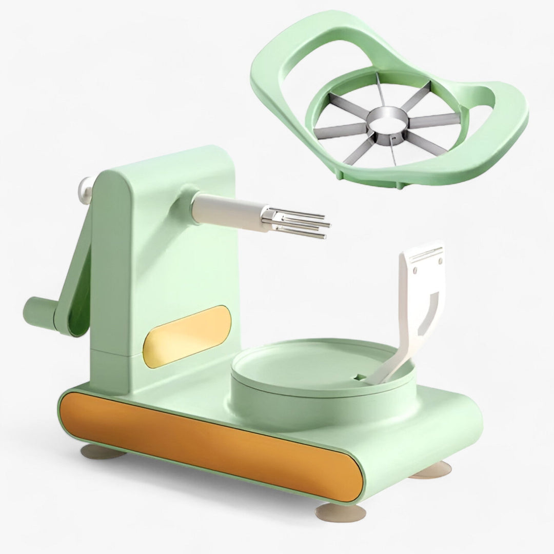 Effortless green fruit peeler, PeelEase, designed for efficient manual peeling and healthy meals.
