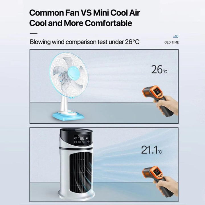Compact personal room air conditioner, a quiet summer essential for instant cooling in bedrooms or offices.