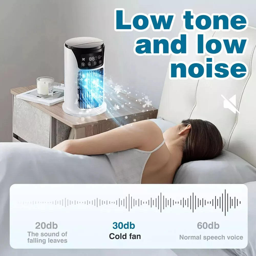 Mini portable air conditioner for quick personal cooling. Enjoy quiet home comfort & fresh air instantly.