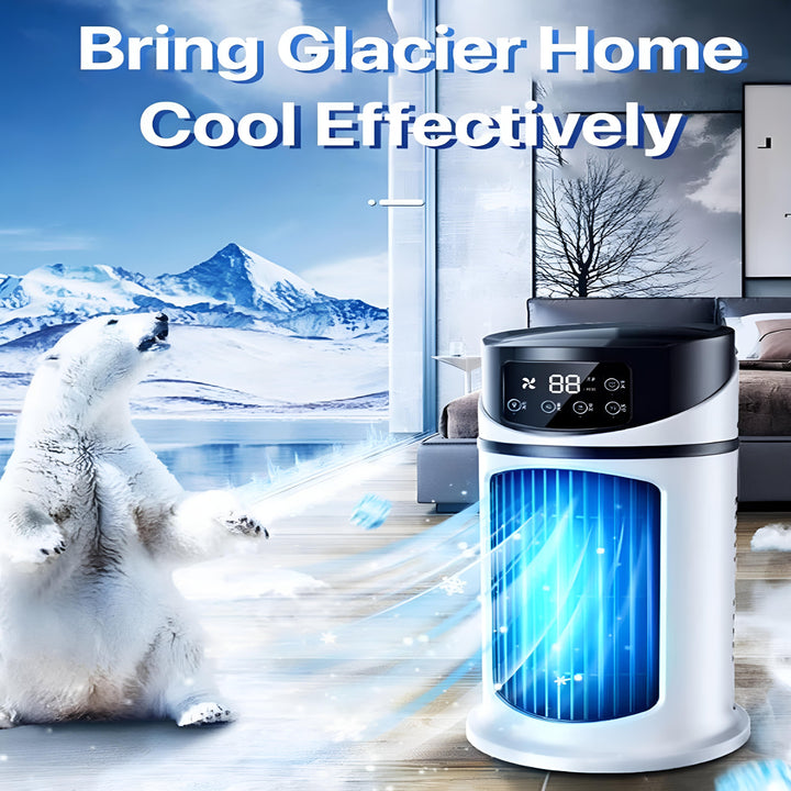 Beat the heat with this portable room air conditioner, offering instant, quiet cooling for personal spaces & desktops.