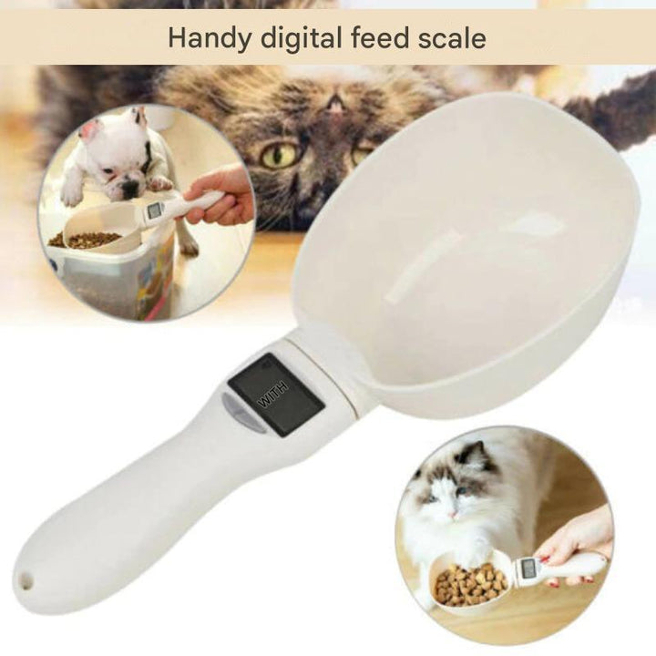 Smart Pet Food Scale for Portion Control, essential pet accessory for dog & cat health & diet.