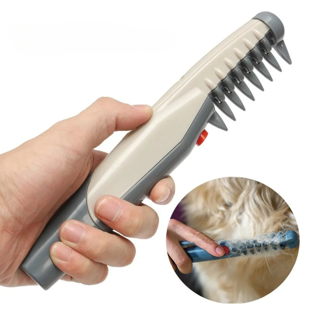 Pet fur trimmer for gentle, painless grooming of dogs & cats with all coat types.
