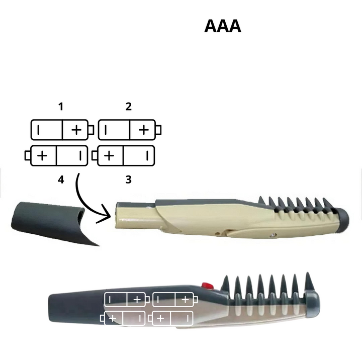 Handheld pet fur trimmer ensuring gentle, painless grooming for your dog or cat's healthy coat.