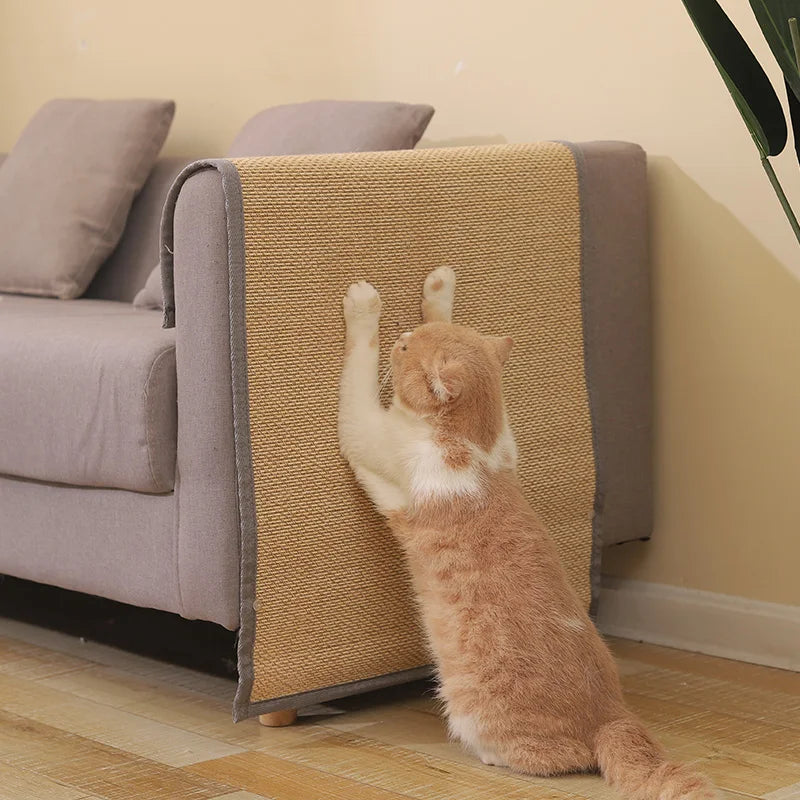 Pet furniture anti-scratch protector shields your sofa & chairs from cat claws. Durable, clear couch guard for home protection.