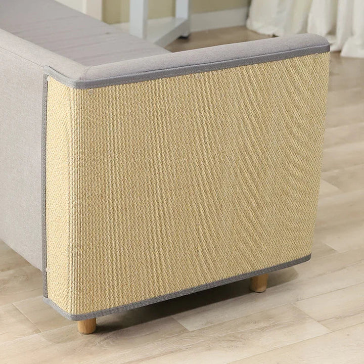 Heavy-duty anti-scratch protector for furniture, PawsGuard shield effectively stops pet claws from damaging sofas & chairs. Clear design.