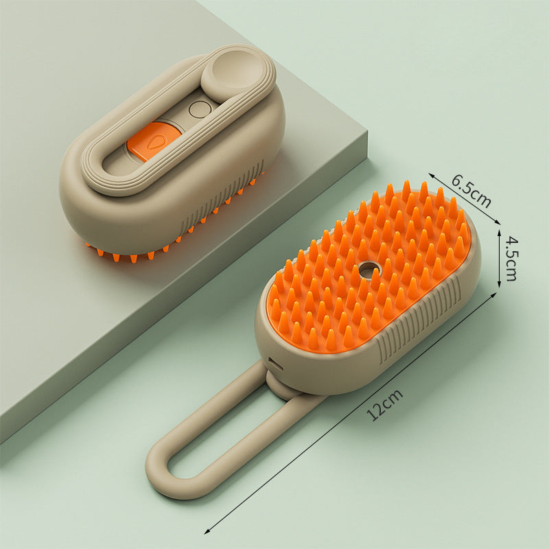 FurEase Pet Grooming Brush with Nano Mist for dogs and cats, reduces shedding & minimizes hairballs effectively.
