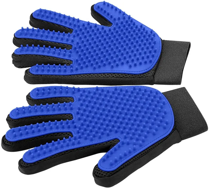 Pet Grooming Glove for dogs & cats, effective hair remover & shedding tool for animal care