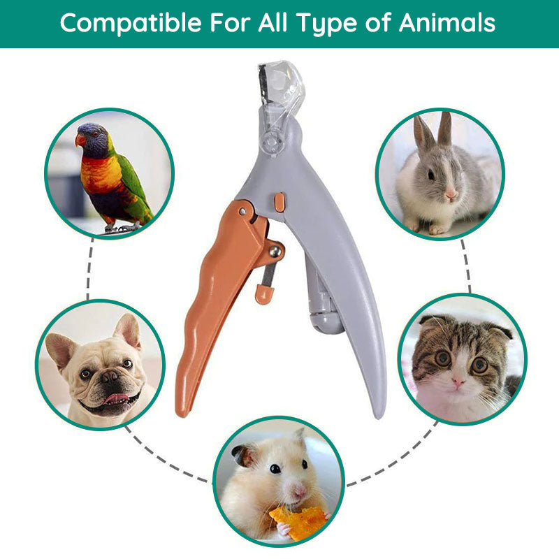 Premium dog & cat nail clippers with LED light, quick sensor, and ergonomic design for safe, precise pet paw care.