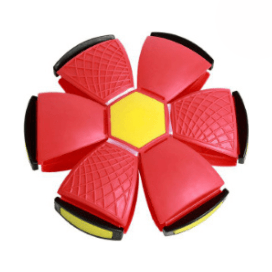 Rechargeable LED interactive flying saucer ball toy for pets, ensuring long-lasting fun, exercise, and engaging play.
