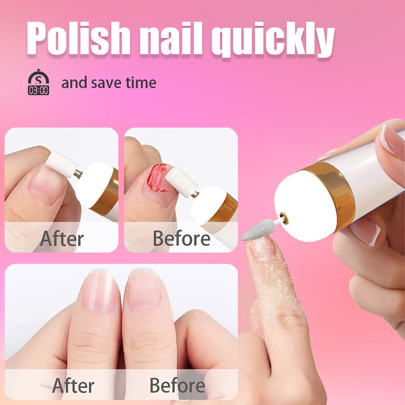 Skincare essential: Electric nail file and polisher, compact and easy to use