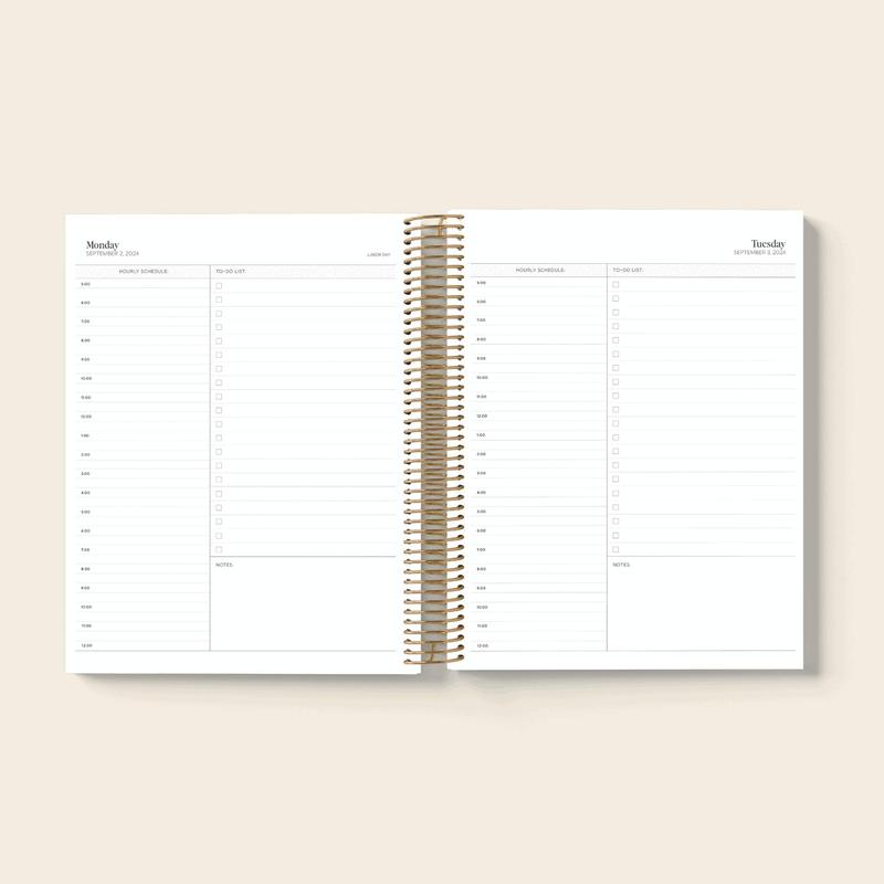 PlanEase personal planner 2024-2025, a durable planning journal and essential office stationary.