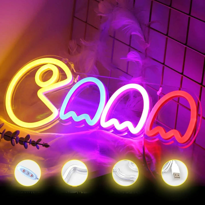 Modern LED Neon Ghost Light, Phantomix, offering soft ambient lighting and home accent.