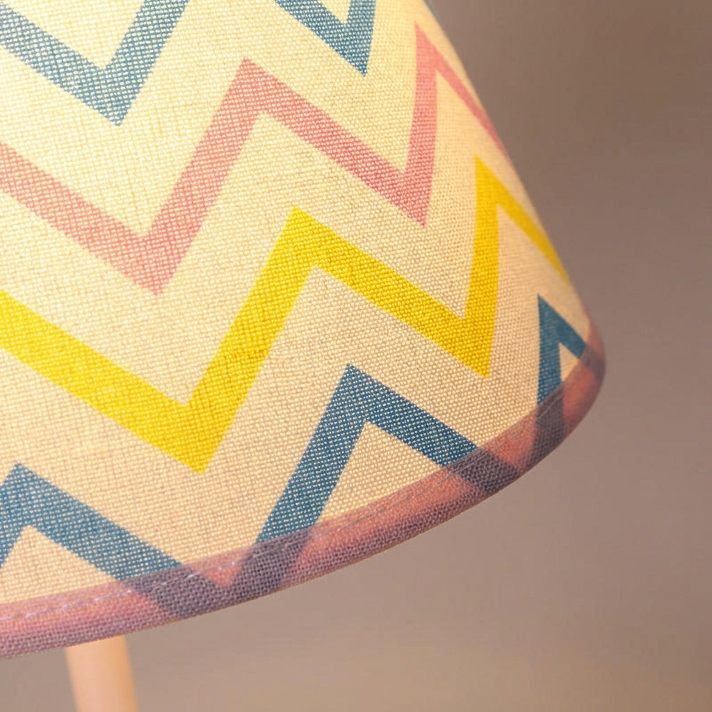 White unicorn lamp with colorful accents, ideal for a child's bedside table or as a gift for kids
