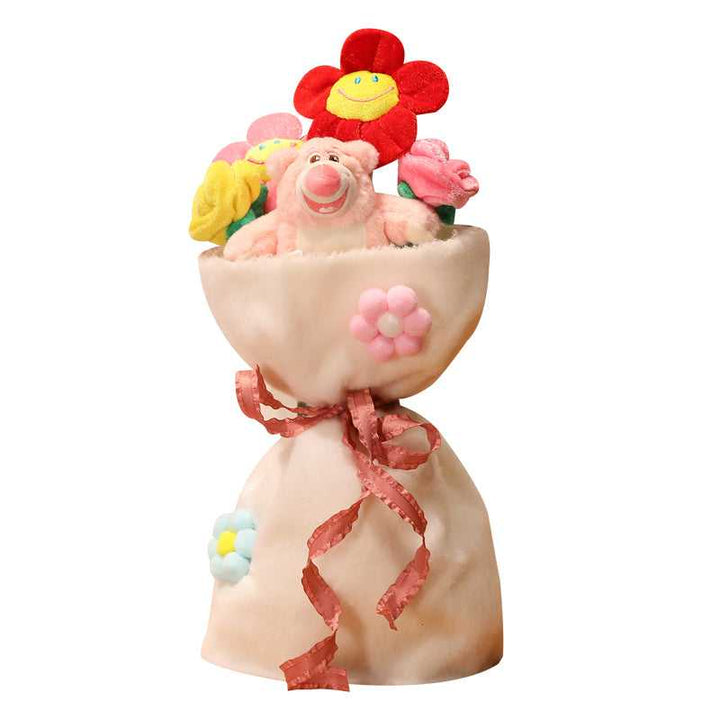 Plush character toy bouquet, an adorable & unique cuddly gift for birthdays or anniversaries.