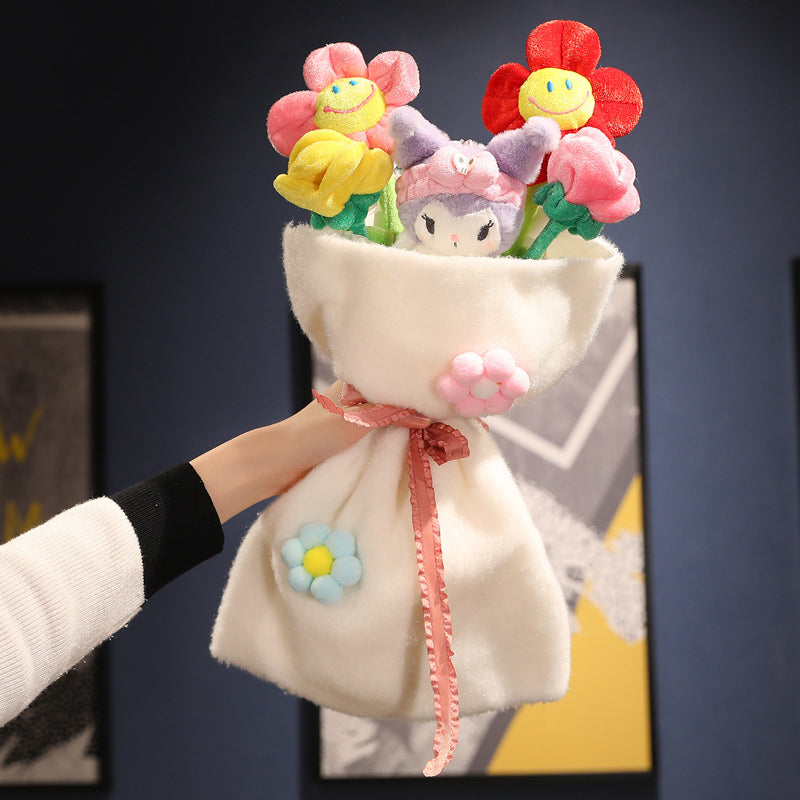 Premium plush character bouquet, a charming cuddly gift, ideal for birthdays & anniversaries.