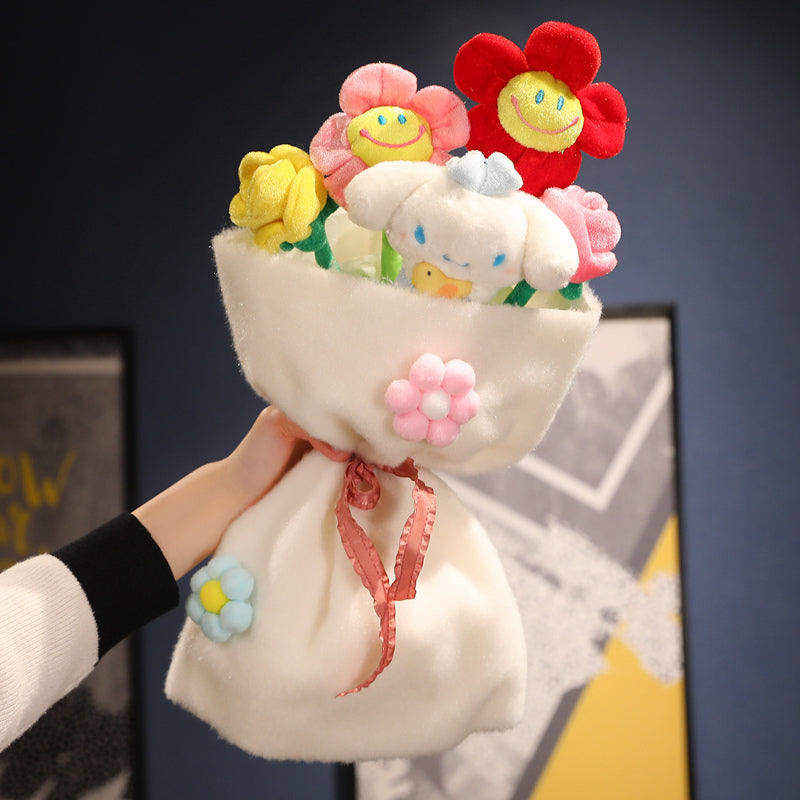 Decorative plush toy bouquet with charming characters, an adorable & unique gift idea.